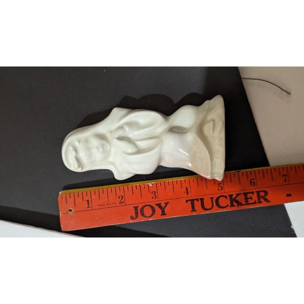 Vintage Ceramic‎ Nativity Mary and Baby Jesus Figurines Cream Glaze 2 Piece Set